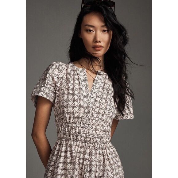 New Anthropologie The Somerset Maxi  Dress In Crimson Size Small - Picture 4 of 9